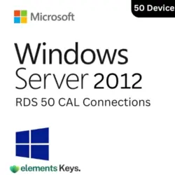 Windows Server 2012 Remote Desktop Services Device/User Connections 50 CAL