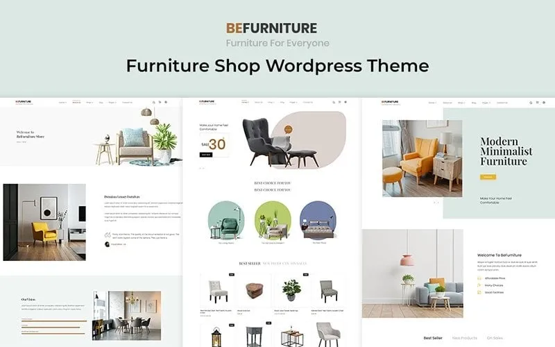 Befurniture - Furniture Shop FREE WooCommerce WordPress Theme