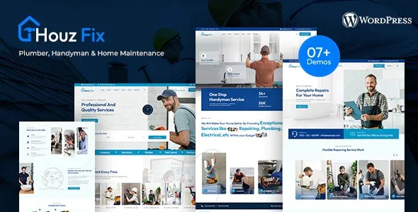 HouzFix - Plumber, Handyman Services WordPress Theme