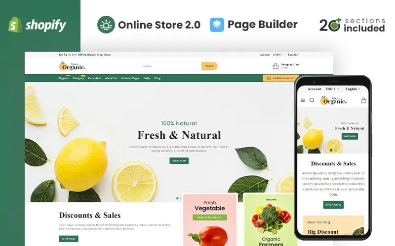 Organic House Store Shopify Theme