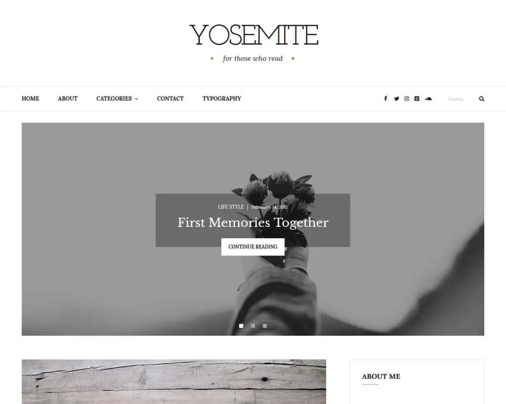 Yosemite - WordPress Blog Theme - GretaThemes