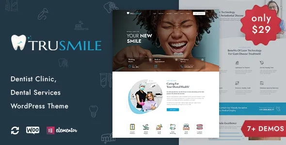 TruSmile - Dentist WordPress Theme