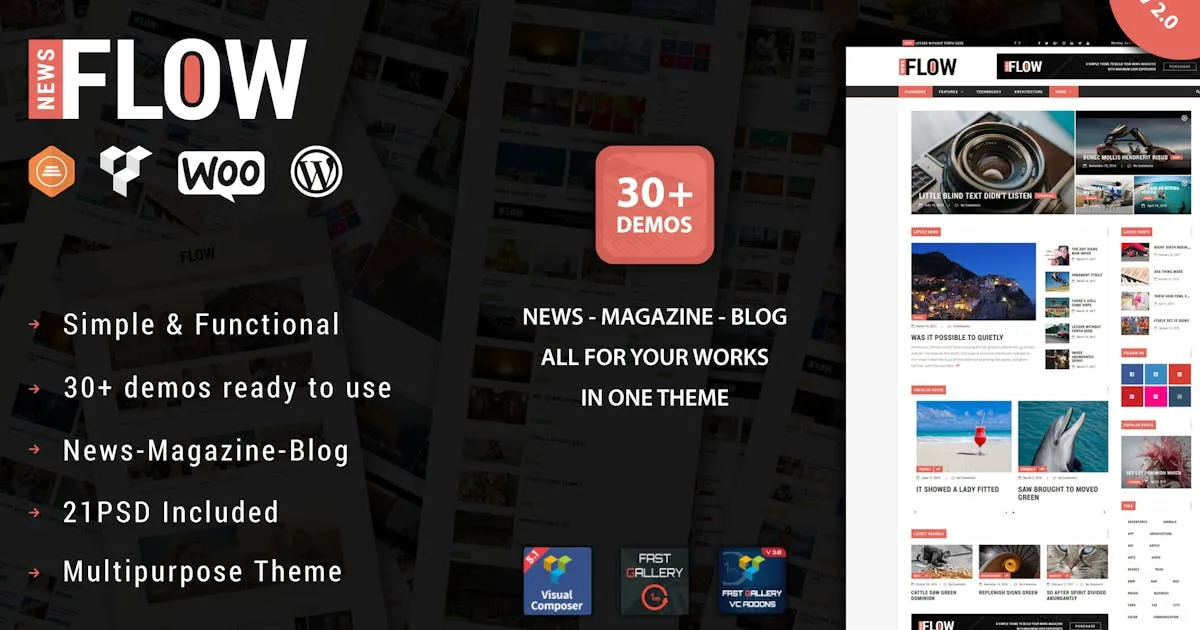 Flow News - Magazine and Blog WordPress Theme