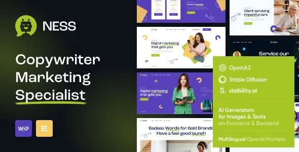 Ness - Marketing Agency & SMM WordPress Theme