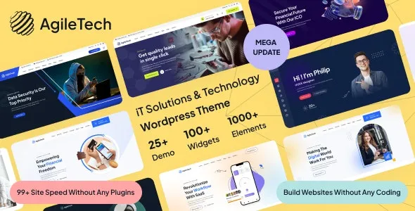 IT Solutions & Technology Multi-Purpose Elementor WordPress Theme - Agiletech