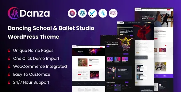 Danza – Dancing School and Ballet Studio WordPress Theme