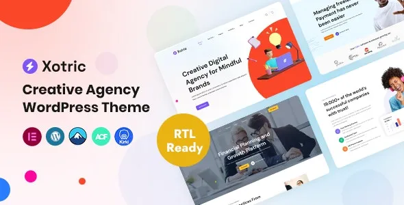 Xotric - Creative Agency WordPress Theme + RTL