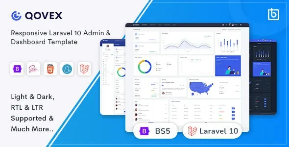 Qovex – Laravel Admin & Dashboard Template