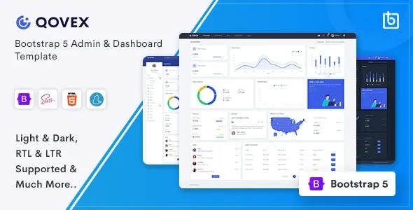 Qovex - Admin & Dashboard Template