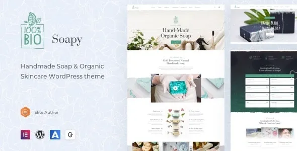 Soapy - Handmade & Organic Skincare WordPress