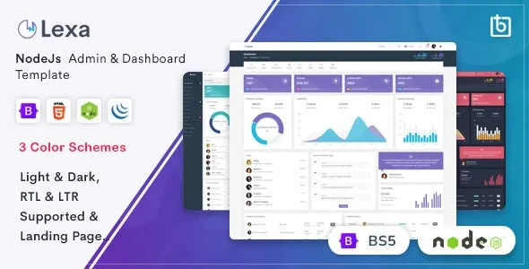 Lexa - Node.js Admin & Dashboard Template