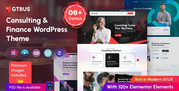 GTBUS - Consulting & Finance WordPress Theme
