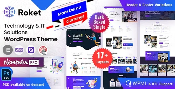 Roket - Technology & IT Solutions WordPress Theme