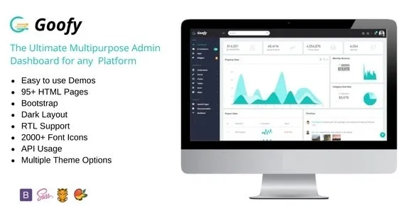 Goofy - Multipurpose Bootstrap Admin Dashboard Template + UI Kit