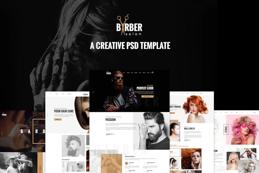 Barber – A Creative PSD Template