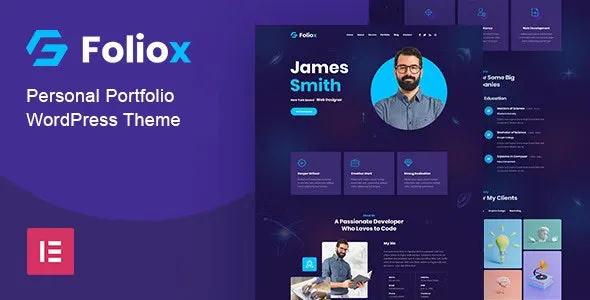 Foliox - Personal Portfolio WordPress Theme