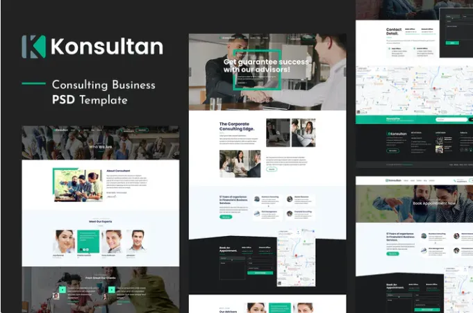 Konsultan | Consulting Business PSD Template