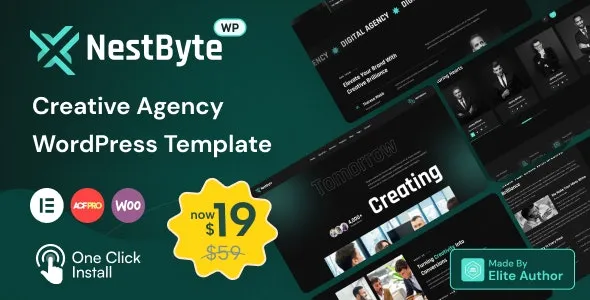 Nestbyte- Creative Agency and Startup WordPress Theme