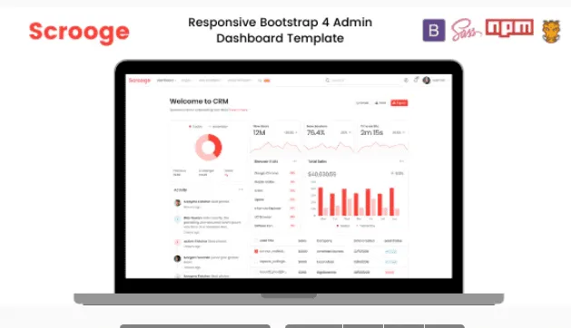 Shamcey Metro Style Bootstrap 4 Admin Template