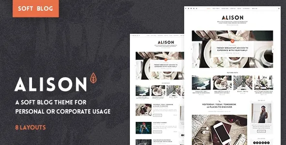 Anne Alison - Soft Personal Blog Theme