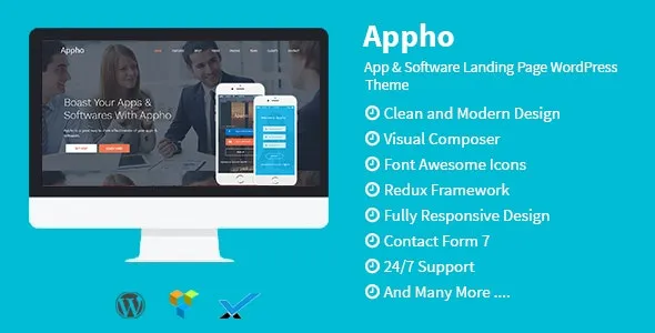 Appho - App & Software Landing Page WordPress Theme