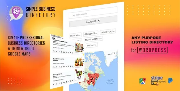 Simple Business Directory with Maps, Store Locator, Distance Search