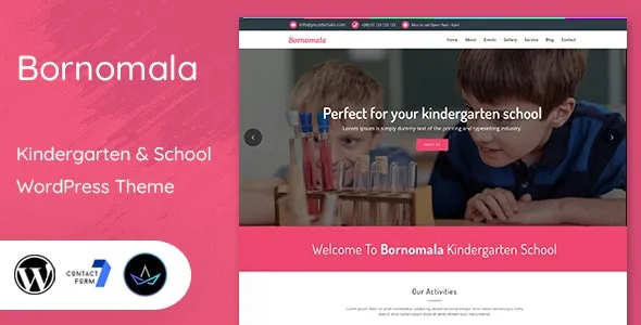 Bornomala - Kindergarten & School WordPress Theme