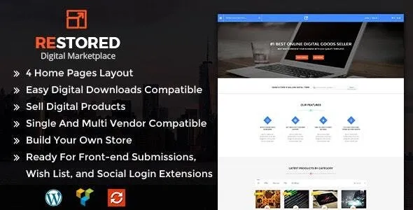 Restored MarketPlace - WordPress Theme