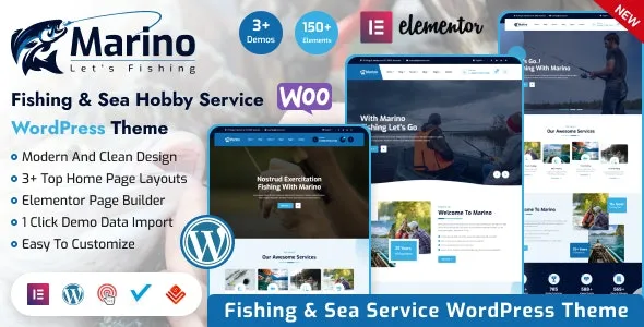 Marino - Fishing & Sea Hobby WordPress Theme