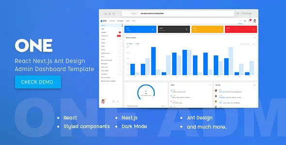 One – React Next.js & Ant Design Admin Template