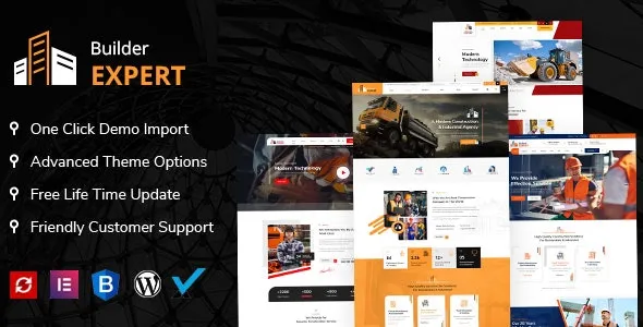 Builder Expert - Construction and Architecture WordPress Theme