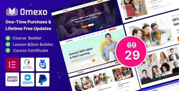 Omexo - Education & Online Courses WordPress Theme