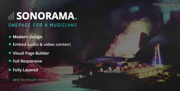 Sonorama - Music Band & Musician WordPress Theme