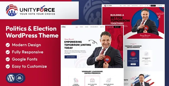 UnityForce | Politics & Election WordPress Theme