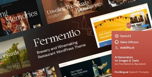 Fermentio — Brewery and Winemaking Restaurant WordPress Theme