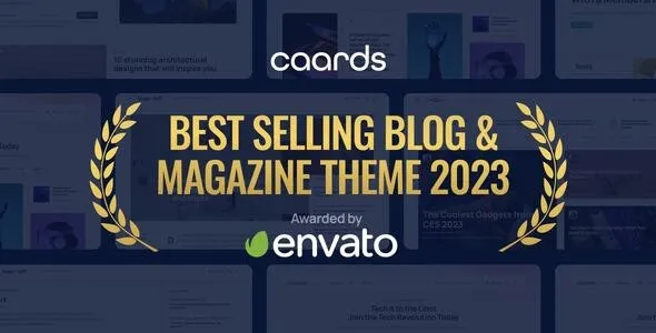 Caards - Modern Blog & Magazine WordPress Theme with Dark Mode