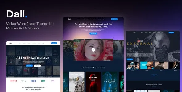 Dali - Movies & TV Shows WordPress Theme