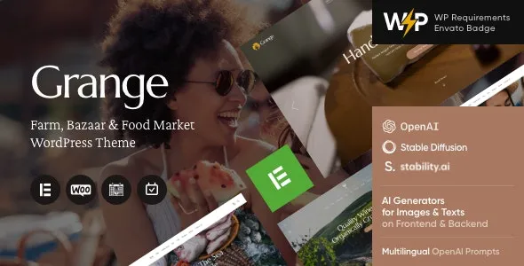 Grange - Farm & Food Market WordPress Theme