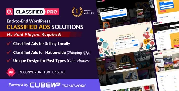 ClassifiedPro - Local Classifieds Ads WordPress Theme