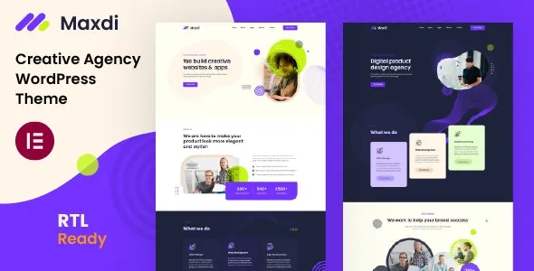 Maxdi - Creative Agency WordPress Theme