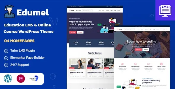 Edumel- Education LMS WordPress Theme