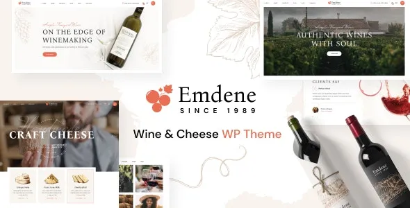 Emdene - Wine & Cheese WordPress Theme