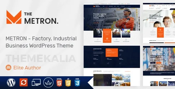 Metron - Industry and Construction WordPress Theme