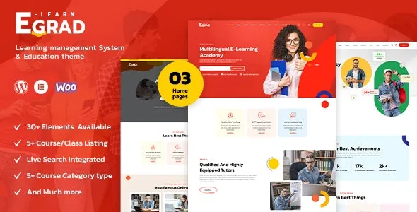 Egrad - LMS Education WordPress Theme