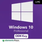 Windows 10 Professional OEM License Key – 1 PC