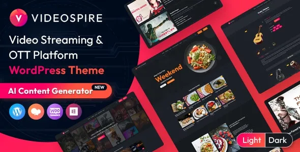 Videospire - Video Blog/Vlog Streaming & OTT Platform WordPress Theme with AI Content Generator