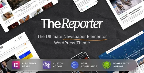 The Reporter - Newspaper Editorial WordPress Theme