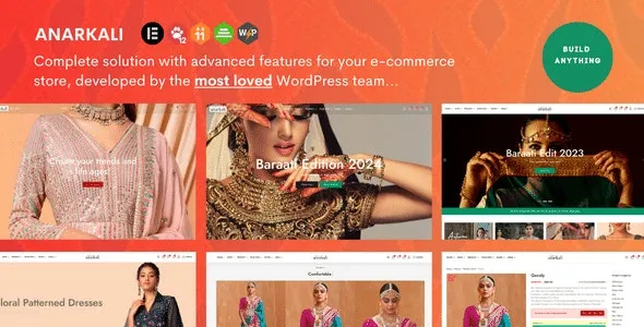 Anarkali - Fashion Shop Ecommerce Elementor Theme