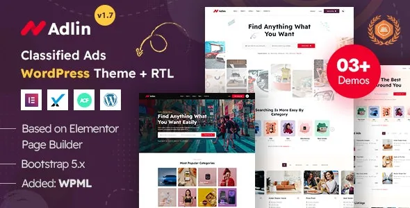 Adlin - Classified Ads Listing WordPress Theme