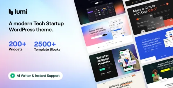 Lumi - Tech Startup WordPress Theme